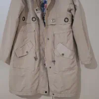 بارانی کرمی خوش رنگ