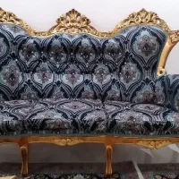 مبل استیل ۹ نفره همراه با میز و دو عسلی