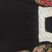 تاپ مشکی و مانتو مجلسی