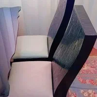 میز غذا خوری چوبی با نشیمنگاه چرم|میز و صندلی غذاخوری|میانه, |دیوار