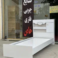 تخت تک دربدار سفید (صنایع چوبی خاص)|تخت و سرویس خواب|تبریز, |دیوار