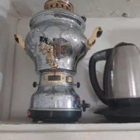 سماور و چای ساز کاملا سالم در حد نو