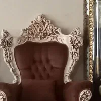 مبل سلطنتی تمام چوب راش منبت کار دست  از ملایر