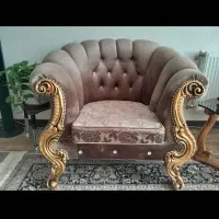 مبل ۷ نفره سالم بدون پارگی وتو رفتگی|مبلمان خانگی و میز عسلی|شاهین‌شهر, شهرک ردانی پور|دیوار