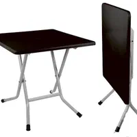 میز پلاستیکی غذاخوری ناهارخوری پایه فلزی تاشو مربع