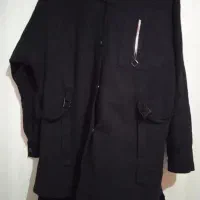 مانتو کتان مشکی