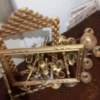 باسلام، خرید و فروش لوستر و بوفه برنج ساعت|لوستر و چراغ آویز|حسین آباد, |دیوار