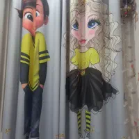 پرده پانچ کودک|پرده، رانر، رومیزی|تهران, باغ خزانه|دیوار