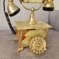 تلفن رومیزی مرمری ایتالیایی آنتیک بسیار  قدیمی