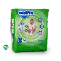 پوشک مولفیکس سایز 3 پلمپ بسته 14تایی