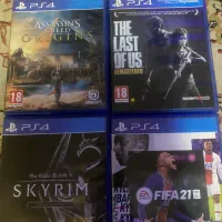 ۴بازی ps4 last of us assassin orgins skyrim fifa21