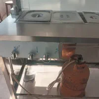 میز استیل سلف سرویس نو یه هفته استفاده شده