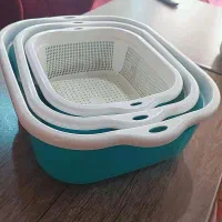 ست ۶ پارچه سبد و لگن