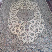 یک‌جفت فرش کرم ۶ متری دستبافت سالم