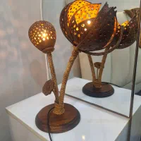 آباژور چوبی|چراغ خواب و آباژور|قم, وادی السلام|دیوار