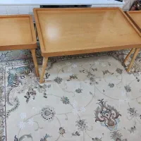 جلو مبلی لبه دار و۲ عدد عسلی لبه دار کار چوب هستش|مبلمان خانگی و میز عسلی|صفادشت, |دیوار