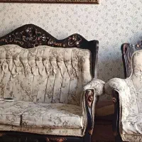 مبل سلطنتی نه نفره|مبلمان خانگی و میز عسلی|آبیک, |دیوار