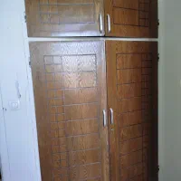 کمد دیواری  توکار ۴ چوب و در