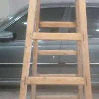 نردبان دوطرفه نو از چوب روس درجه یک