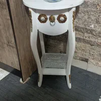 میز تلفن سفید رنگ