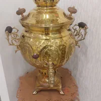 سماور زغالی برنجی با کیفیت نو