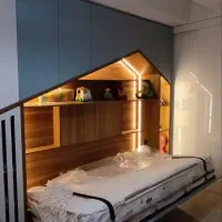 انواع تخت کم‌جای اتاق کودک وکمد بهمراه  نورپردازی‌|خدمات پیشه و مهارت|چهاردانگه (تهران), |دیوار