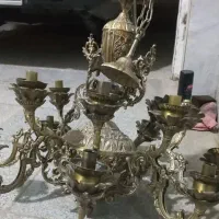 لوستر برنزی.آبکاری .طلایی دیوار کوب|لوستر و چراغ آویز|تهران, افسریه جنوبی|دیوار