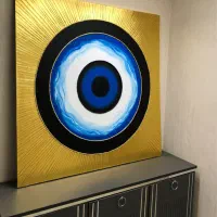 تابلو دکوراتیو چشم نظر . تابلو نقاشی