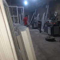 تولیدی درب پنجره یو پی وی سی  دوجداره توری پلیسه