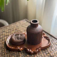 ‌ست تزئیناتی سنگ مصنوعی جا عودی جا شمعی گلدان