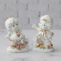 مجسمه چینی دختر و پسر|مجسمه، تندیس، ماکت|کرج, گوهردشت|دیوار