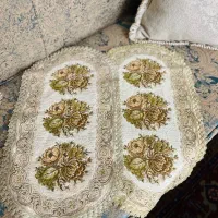 رومیزی های آنتیک مخمل بافته