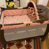 تخت نوزاد گراکو  تخت و پارک چندکاره، کارکرده تمیز|تخت و صندلی بچه|شیراز, ملاصدرا|دیوار