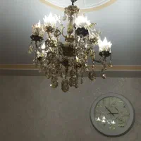 لوستر برنز پنج شاخه ده لاله