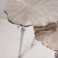 میز عسلی نقره ای و مدرن