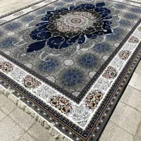 فرش طوسی و فیلی طلاکوب