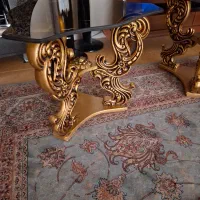 میزجلومبلی و۲تاعسلی سلطنتی اصل درحدنو بدون خط وخش|مبلمان خانگی و میز عسلی|کرمانشاه, |دیوار