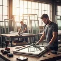 ساخت و تعمیر در و پنجره دوجداره و توری آلومینیومی