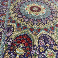 ذرع نیم تماما ابریشم|فرش|ملایر, |دیوار