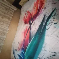 رو تختی دو نفره طرح دار