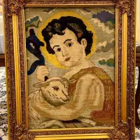 تابلو فرش دستباف حضرت موسی با قاب