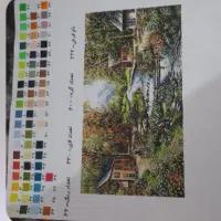 تابلو فرش دستبافت طرح منظره