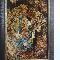 تابلو فرشدستبافت  ابریشم