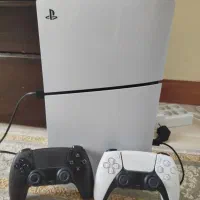 کنسول بازی Ps5 slim 1T digital دو دسته+ بازی جدید
