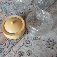 تعدادی قندان بلور و استیل و چوبی|ظروف سرو و پذیرایی|تهران, شهرک محلاتی|دیوار