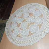 رومیزی قلاب بافی