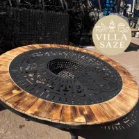 میز آتشکده /اتشدان دو حالته گازی هیزمی