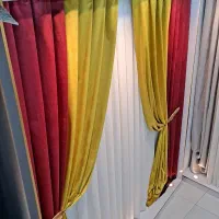فروش دکور مغازه حریر مخمل و استر|پرده، رانر، رومیزی|شیراز, احمدآباد|دیوار