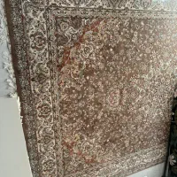 یک جفت فرش کریستال ۷۰۰ شانه درجه یک کاشان درحد نو|فرش|شهریار, شهرک وائین|دیوار