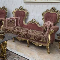 مبل استیل 9 نفره همراه جلو مبلی تمیز و سالم